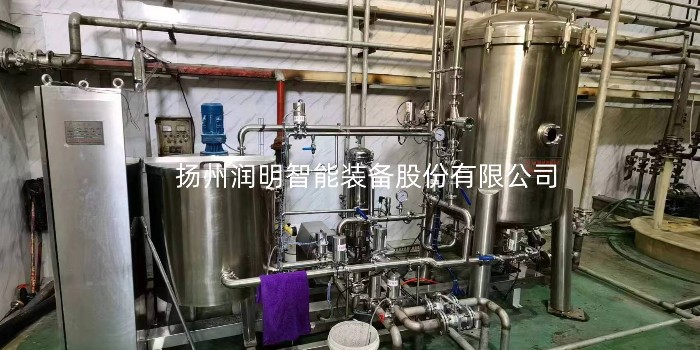 潤明全自動圓盤高鹽稀態(tài)醬油過濾機