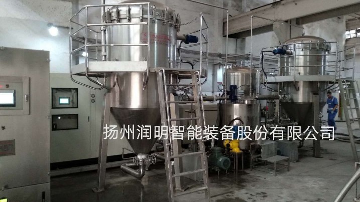 四川水井坊15T/H的白酒冷凍過濾機使用現(xiàn)場圖