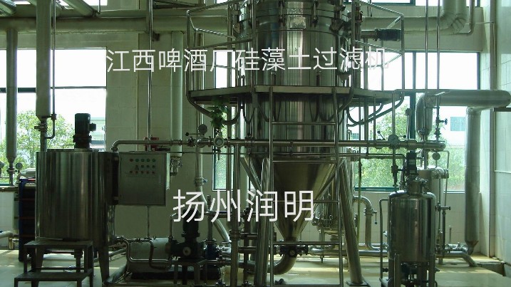 硅藻土過濾機在江西啤酒廠使用現(xiàn)場